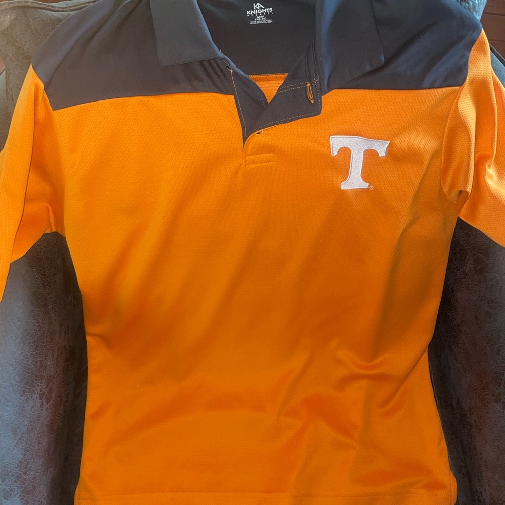 Knights Apparel University of TN Orange and Gray power T Polo Shirt